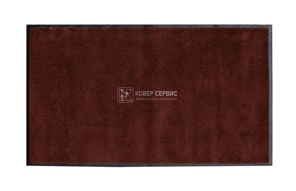 Ворсовый ковер на резиновой основе MONO chocolate 85x150