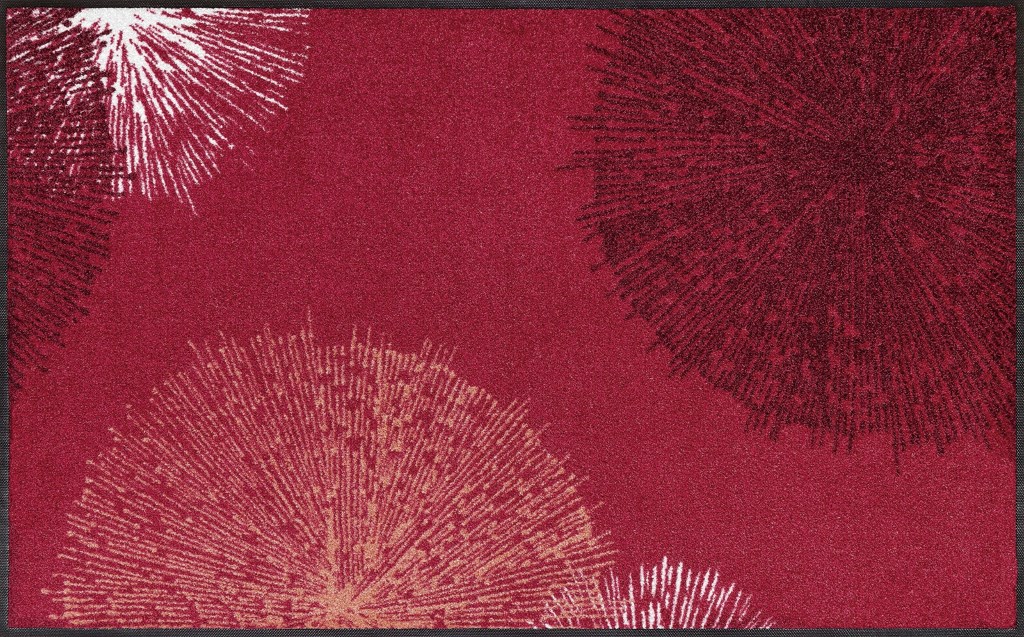 Коврик для дома wash+dry Firework red 75x120