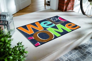 Коврик для дома wash+dry Welcome Letters 50x75