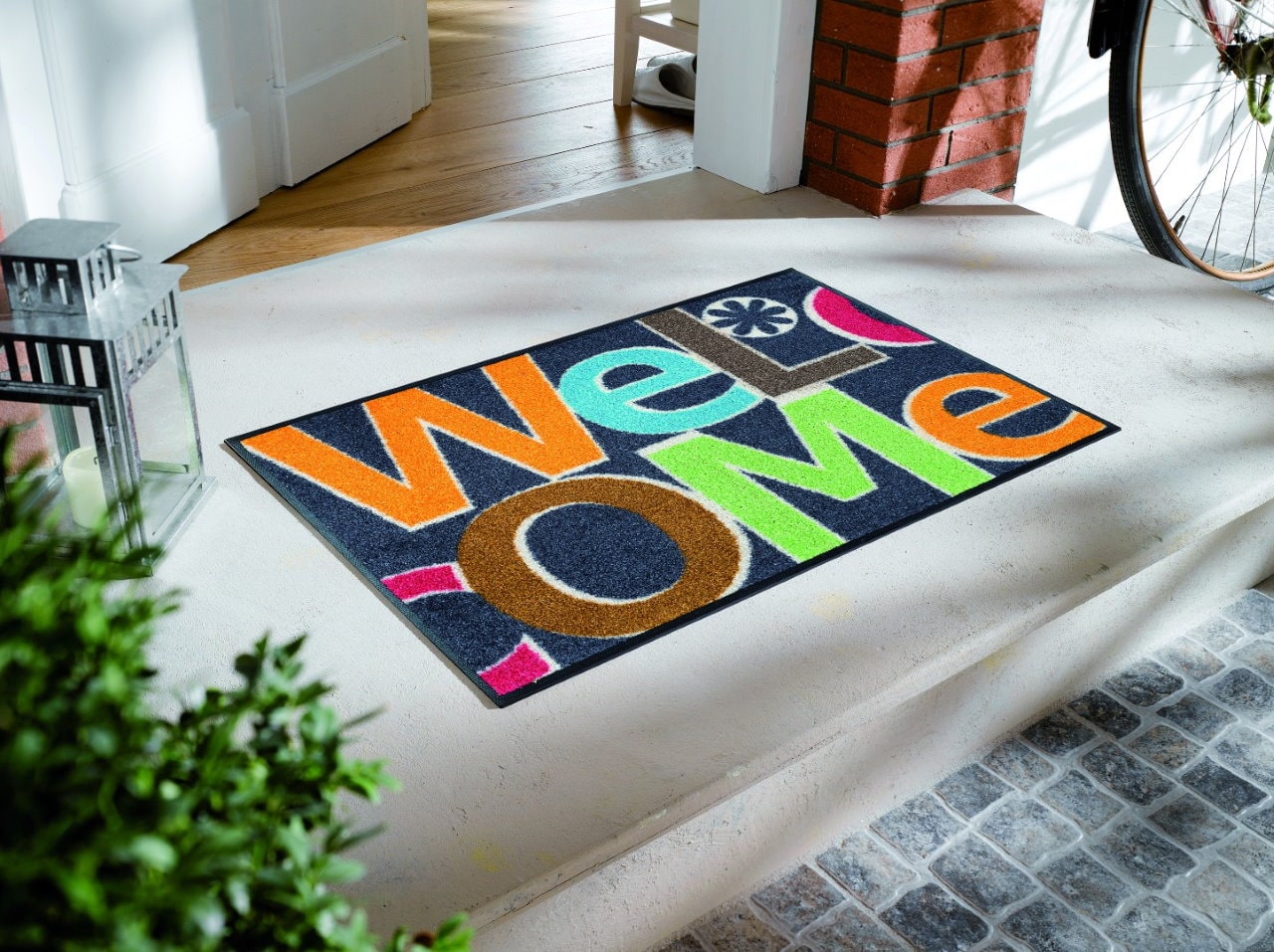Коврик для дома wash+dry Welcome Letters 50x75