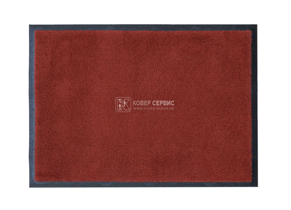 Ворсовый ковер на резиновой основе Monotone Terracotta 60x85