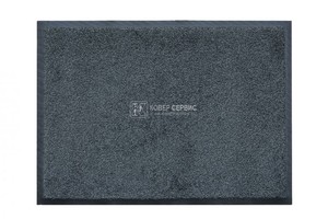 Ворсовый ковер на резиновой основе Iron-Horse midnight grey 60x85
