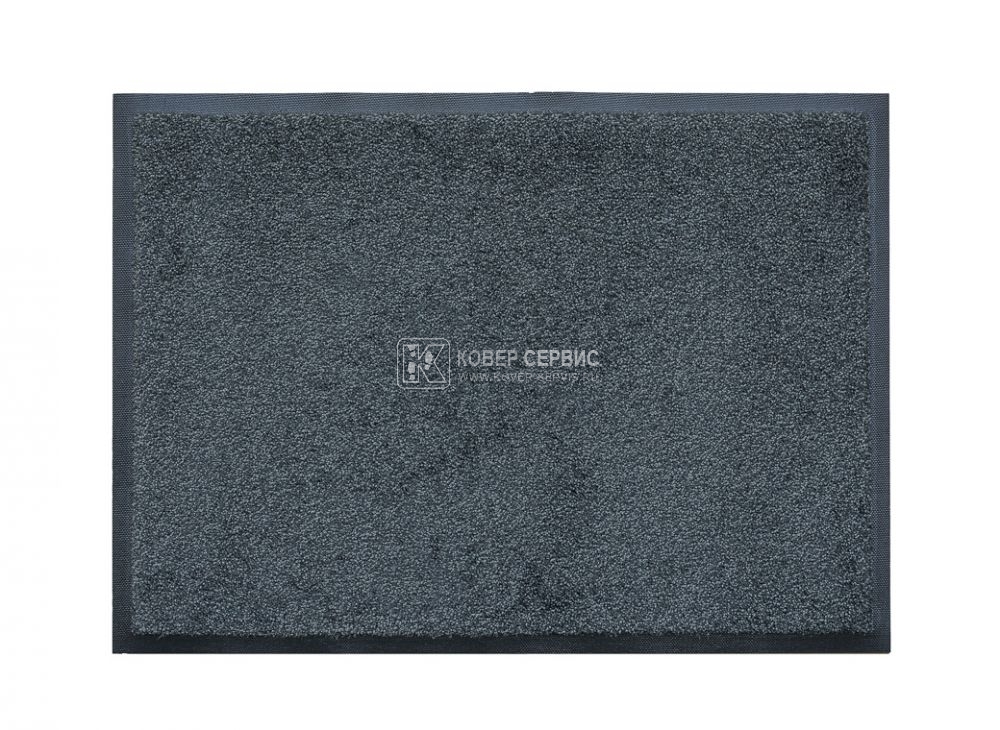 Ворсовый ковер на резиновой основе Iron-Horse midnight grey 60x85