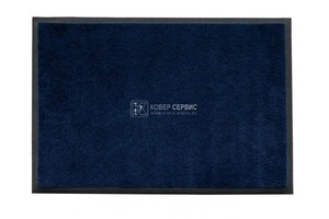 Ворсовый ковер на резиновой основе MONO navy 85х150
