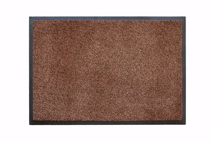 Ворсовый ковер на резиновой основе Iron-Horse black cedar 60x85