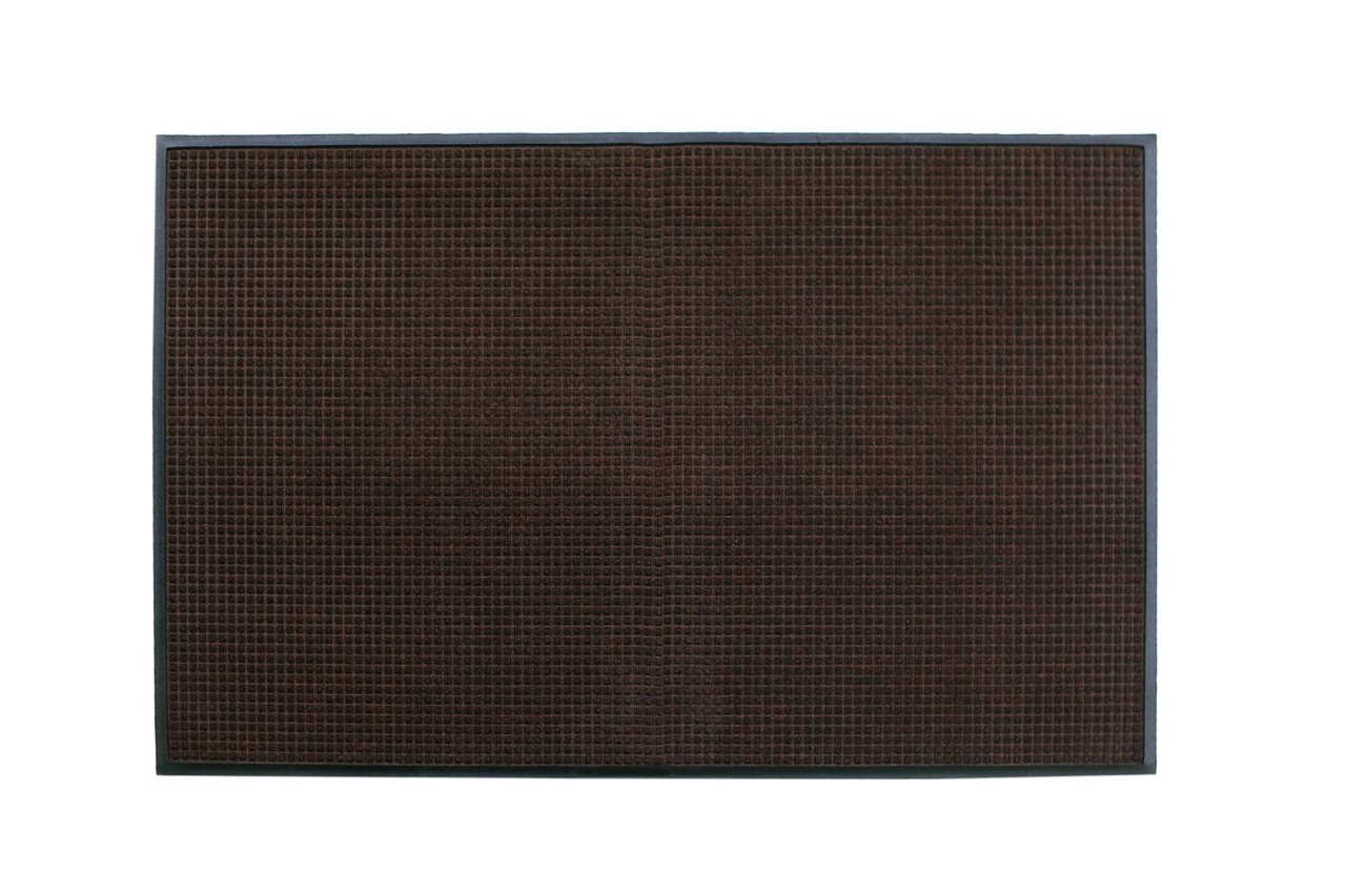 Ворсовый ковер на резиновой основе Water-Horse brown 115x175