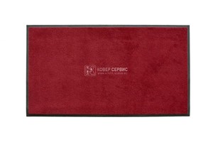 Ворсовый ковер на резиновой основе MONO red 85x150