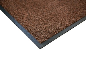 Ворсовый ковер на резиновой основе Iron-Horse black cedar 85x120