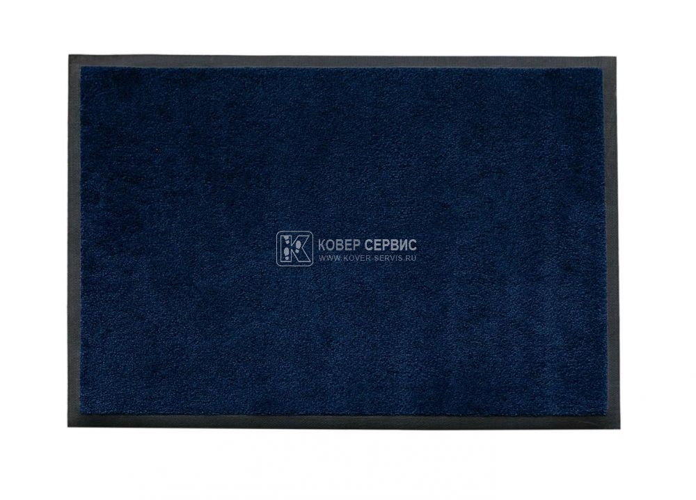 Ворсовый ковер на резиновой основе MONO navy 60x85